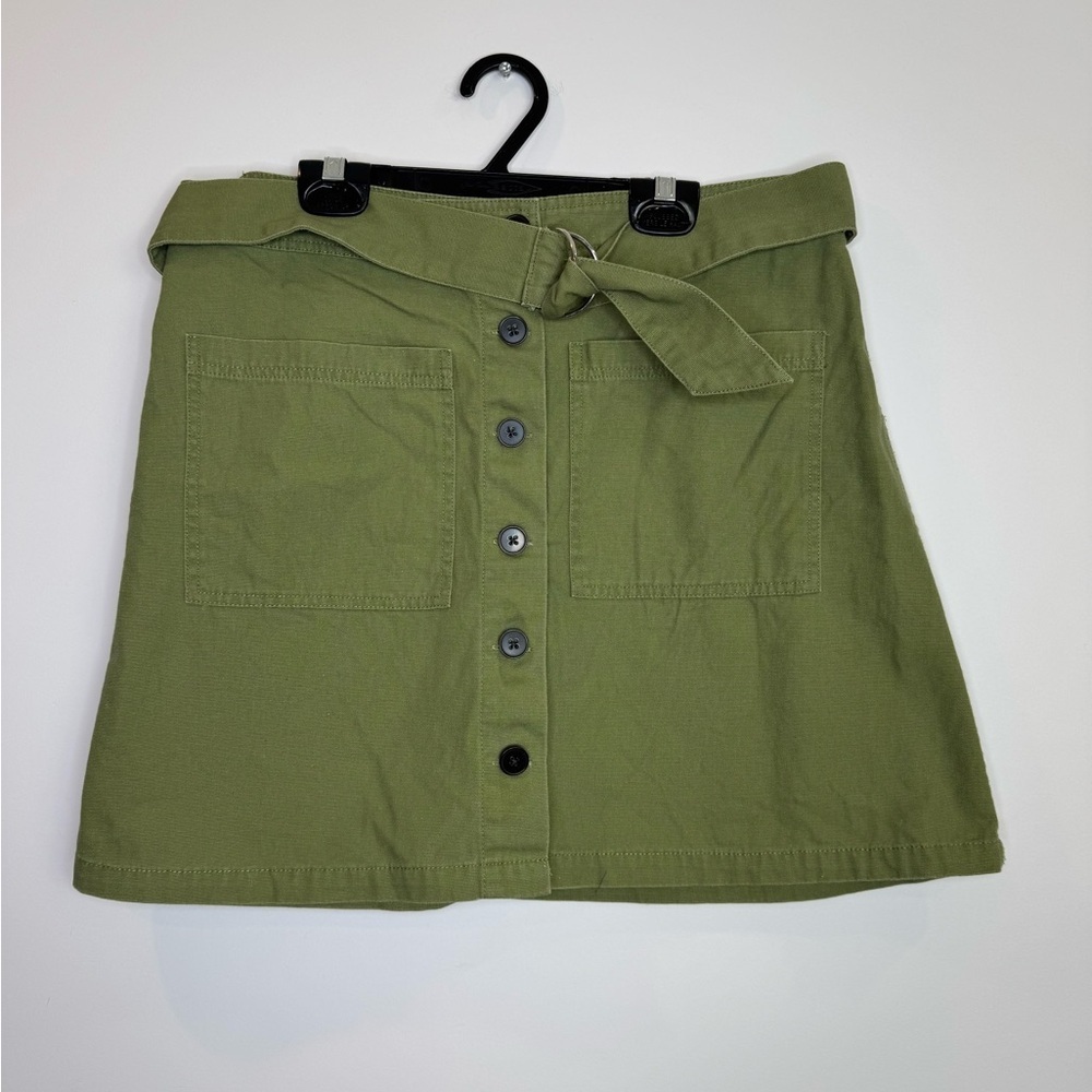 Frank & Oak Olive Green Mini Skirt